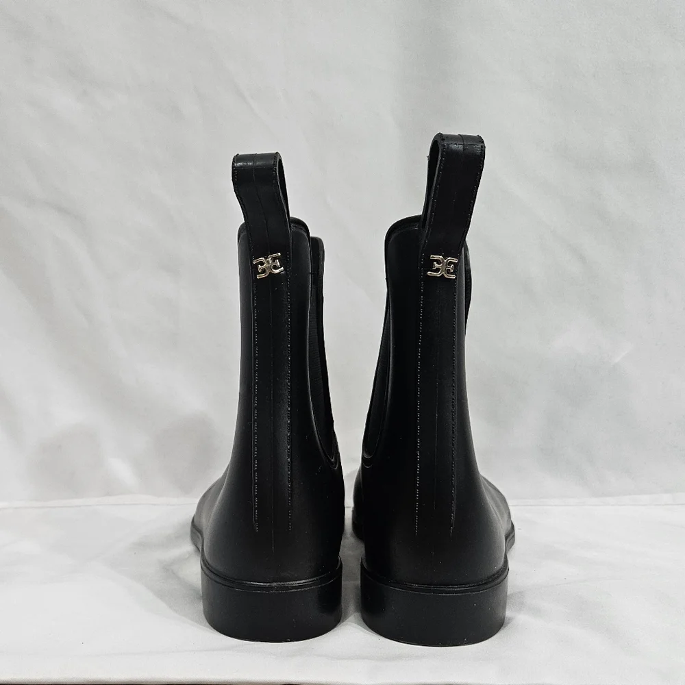 Sam Edelman Tinsley Black Ankle Rain Boot Womens Size 9